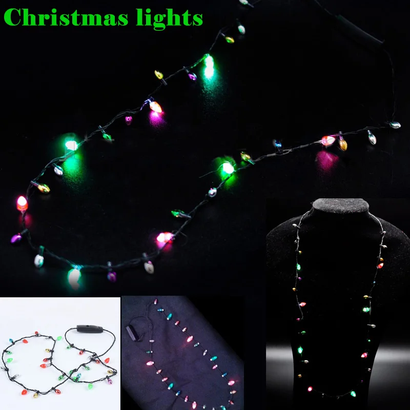 1 Pcs Mini Flashing Light-up Blinking Christmas Lights Costume Necklace 8 LED Bulbs E2S
1 Pcs Mini Flashing Light-up Blinking Christmas Lights Costume Necklace 8 LED Bulbs E2S