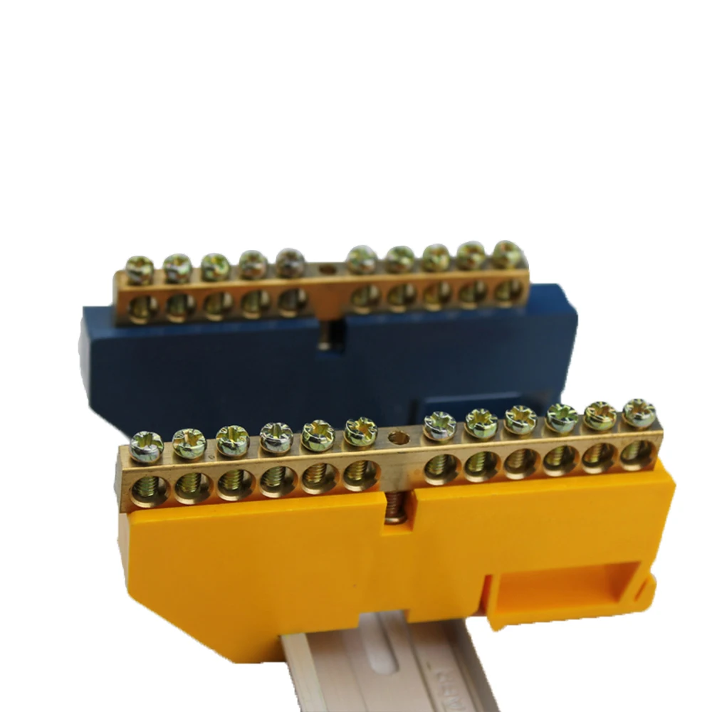1pc Bridge Design Line 6 8 10 12 Positions 8x12 Copper Grounding Strip Terminal Block Connector Distribution cabinet Blue Yellow
1pc Bridge Design Line 6 8 10 12 Positions 8x12 Copper Grounding Strip Terminal Block Connector Distribution cabinet Blue Yellow