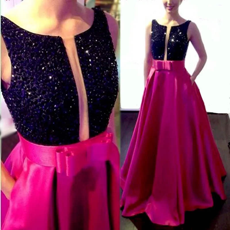 Two Tone abendkleider Ball Gown Formal Evening Dresses Black Crystal Boat Neck Deep V Open Back Party Dress vestido longo
Two Tone abendkleider Ball Gown Formal Evening Dresses Black Crystal Boat Neck Deep V Open Back Party Dress vestido longo