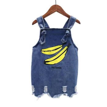 girls dress summer 2019 new baby girls clothes denim cartoon banana printed little girls dresses ripped denim kids sundress 2-7T
girls dress summer 2019 new baby girls clothes denim cartoon banana printed little girls dresses ripped denim kids sundress 2-7T