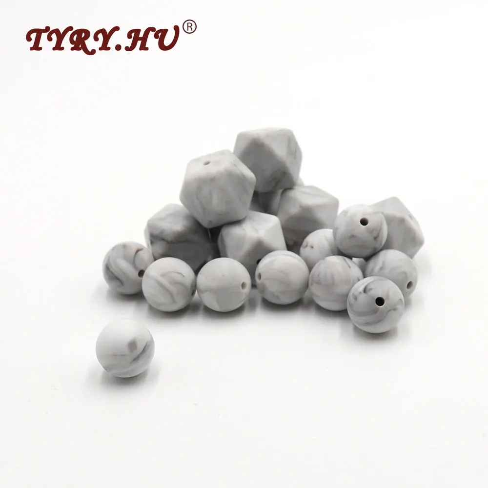 TYRY.HU 25Pcs Marble Silicone Teething Beads Food Grade Hexagon Round Geometric Bead Jewelry Making DIY Necklaces Pacifier Clip
TYRY.HU 25Pcs Marble Silicone Teething Beads Food Grade Hexagon Round Geometric Bead Jewelry Making DIY Necklaces Pacifier Clip