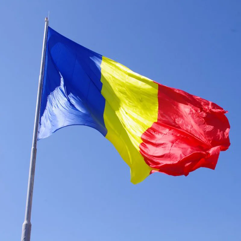 Image ROMANIA FLAG ROMANIAN FLAGS EUROPEAN NEW EU 3x5feet Hanging Decoration drapeau fashion NN056