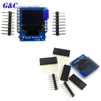 0.66" inch 64X48 IIC I2C OLED LED LCD Dispaly Shield Compatible 0.66 inch Display for WEMOS D1 MINI ESP8266 New
0.66" inch 64X48 IIC I2C OLED LED LCD Dispaly Shield Compatible 0.66 inch Display for WEMOS D1 MINI ESP8266 New