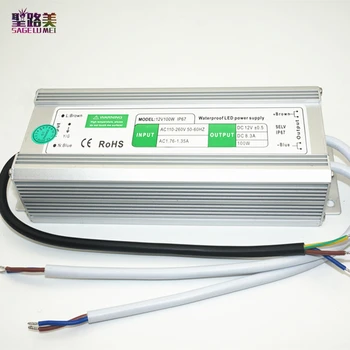 DC12V 100W IP67 Waterproof Electronic Aluminum LED Driver Transformer Power Supply For LED Light Strip modules strings lamp
DC12V 100W IP67 Waterproof Electronic Aluminum LED Driver Transformer Power Supply For LED Light Strip modules strings lamp