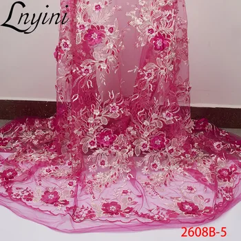 Embroidery African Lace Fabric 2019 High Quality 3D Flower Fabric with Beads French Tulle Net Lace for Wedding Dress L2608B-5
Embroidery African Lace Fabric 2019 High Quality 3D Flower Fabric with Beads French Tulle Net Lace for Wedding Dress L2608B-5