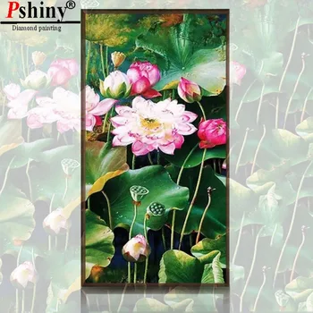 PSHINY 5D DIY Diamond Embroidery Lotus Flower Pool Set Square Full Rhinestone Display Scenery Diamond Painting Cross Stitch
PSHINY 5D DIY Diamond Embroidery Lotus Flower Pool Set Square Full Rhinestone Display Scenery Diamond Painting Cross Stitch