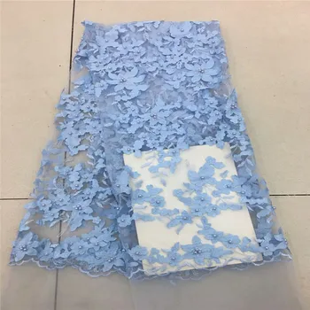 2018 French Lace Fabric blue Wedding High Quality African Tulle Lace Fabric 5Yard 3D Flowers Embroidered Tulle Lace RF3-50
2018 French Lace Fabric blue Wedding High Quality African Tulle Lace Fabric 5Yard 3D Flowers Embroidered Tulle Lace RF3-50