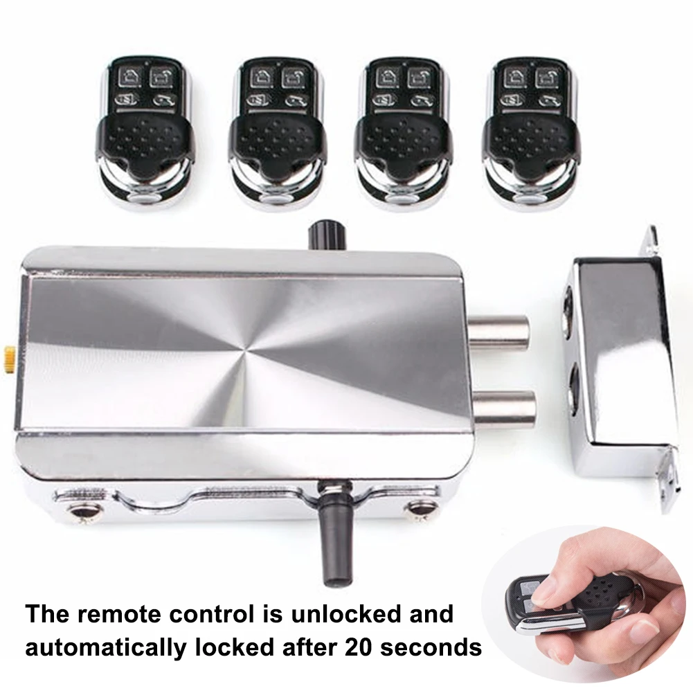 Household Keyless Entry Electronic Remote Door Lock Smart Wireless Invisible Anti-theft Intelligent Lock With 4 Remote Keys#137
Household Keyless Entry Electronic Remote Door Lock Smart Wireless Invisible Anti-theft Intelligent Lock With 4 Remote Keys#137