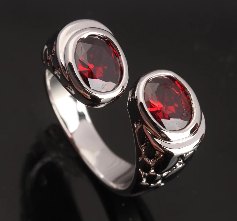 Classy 2 Pcs Red Garnet 925 Sterling Silver Jewelry Sales Size 6 / 7 / 8 / 9 S0159
Classy 2 Pcs Red Garnet 925 Sterling Silver Jewelry Sales Size 6 / 7 / 8 / 9 S0159