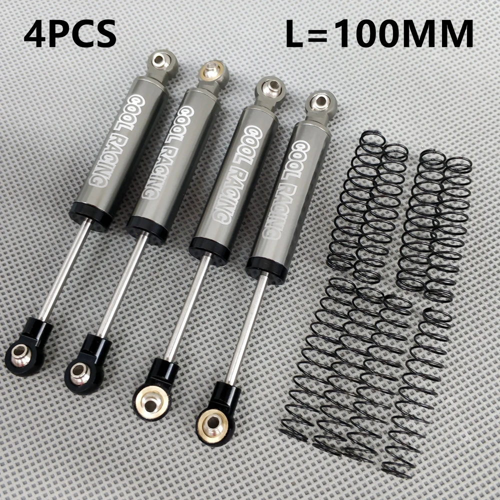 4PCS ALLOY ROCK SUSPENSION 100mm SHOCKS ABSORBER DAMPERS FOR 1:10 Crawler RC CAR TRX-4 SCX10 90046 90047 Wrangler Jeep
4PCS ALLOY ROCK SUSPENSION 100mm SHOCKS ABSORBER DAMPERS FOR 1:10 Crawler RC CAR TRX-4 SCX10 90046 90047 Wrangler Jeep