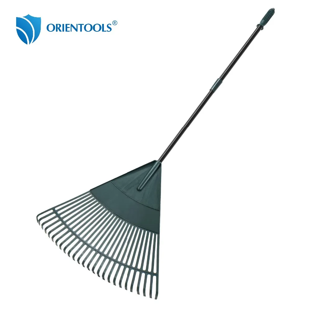 ORIENTOOLS Garden Leaf Rake Adjustable Lightweight Steel Handle Comfortable Grip Handle Plastic Head Poly Shrub Rake
ORIENTOOLS Garden Leaf Rake Adjustable Lightweight Steel Handle Comfortable Grip Handle Plastic Head Poly Shrub Rake
