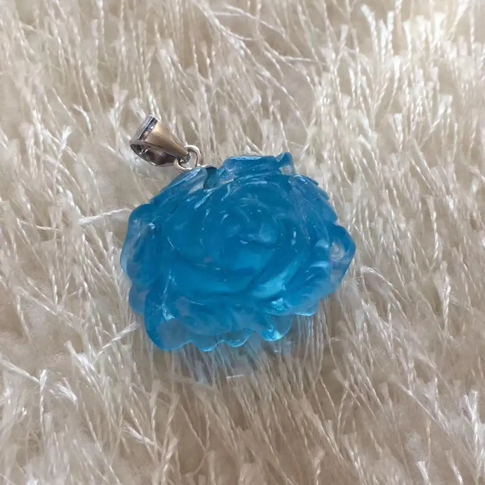 Natural Blue Aquamarine Flower Bead Pendant 20x16x13mm Clear Stone Women Carved Jewelry Necklace Pendant AAAAA
Natural Blue Aquamarine Flower Bead Pendant 20x16x13mm Clear Stone Women Carved Jewelry Necklace Pendant AAAAA