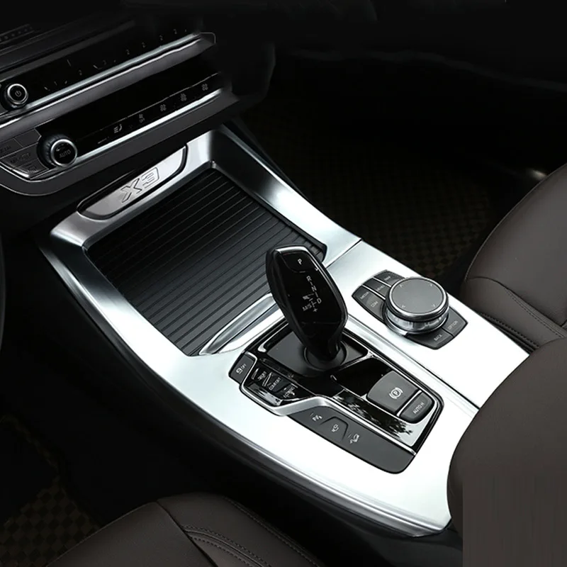Для BMW X3 X4 G01 G02 2018 год автомобиля ABS центральной консоли Шестерни отделка для
