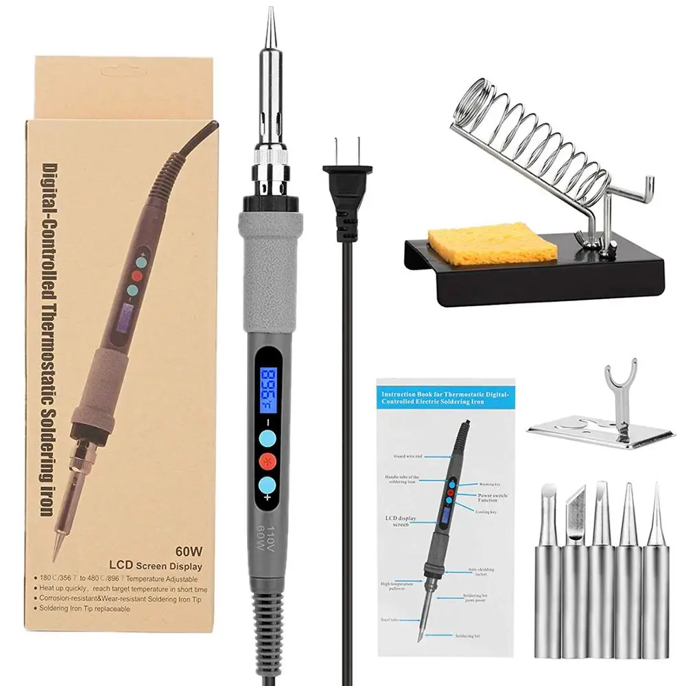 60w Welding tool with LCD Screen Display Soldering iron used in mobile phone repair
60w Welding tool with LCD Screen Display Soldering iron used in mobile phone repair