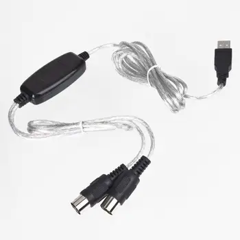 USB IN-OUT MIDI Interface Cable Converter PC to Music Keyboard Electronic Piano Cord
USB IN-OUT MIDI Interface Cable Converter PC to Music Keyboard Electronic Piano Cord