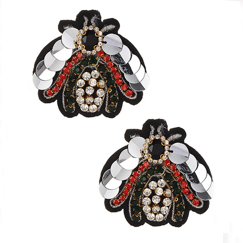 ZHINI Woman Homestay earrings Fashion bee earrings Bling National style personality bird Woman jewelry Metal sequins Bohemia
ZHINI Woman Homestay earrings Fashion bee earrings Bling National style personality bird Woman jewelry Metal sequins Bohemia