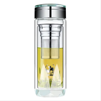 The New 400 ml commercial water bottle glass bottle with stainless steel tea separation filter double glass Sports water bottle
The New 400 ml commercial water bottle glass bottle with stainless steel tea separation filter double glass Sports water bottle