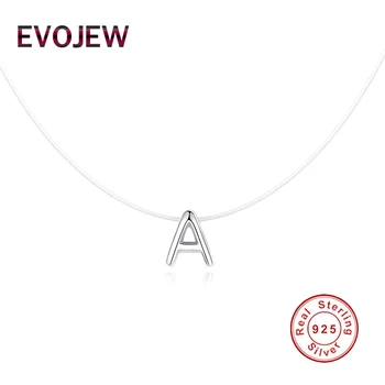 Transparent Fishing Line 925 Sterling Silver A Pendant Necklace Invisible Chain Choker Letter Necklaces for Women Party Jewelry
Transparent Fishing Line 925 Sterling Silver A Pendant Necklace Invisible Chain Choker Letter Necklaces for Women Party Jewelry