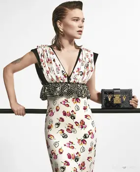 New Women Flower Print Dress Elegant V-Neck Sleeveless Sheath Dresses E5224
New Women Flower Print Dress Elegant V-Neck Sleeveless Sheath Dresses E5224