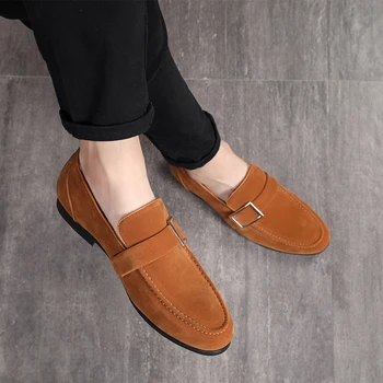 2020 Fashion Loafers Mlae Dress Shoes Men Suede Leather Shoes Classic Business Party Office Wedding Shoes Men's Flats Shoes
2020 Fashion Loafers Mlae Dress Shoes Men Suede Leather Shoes Classic Business Party Office Wedding Shoes Men's Flats Shoes