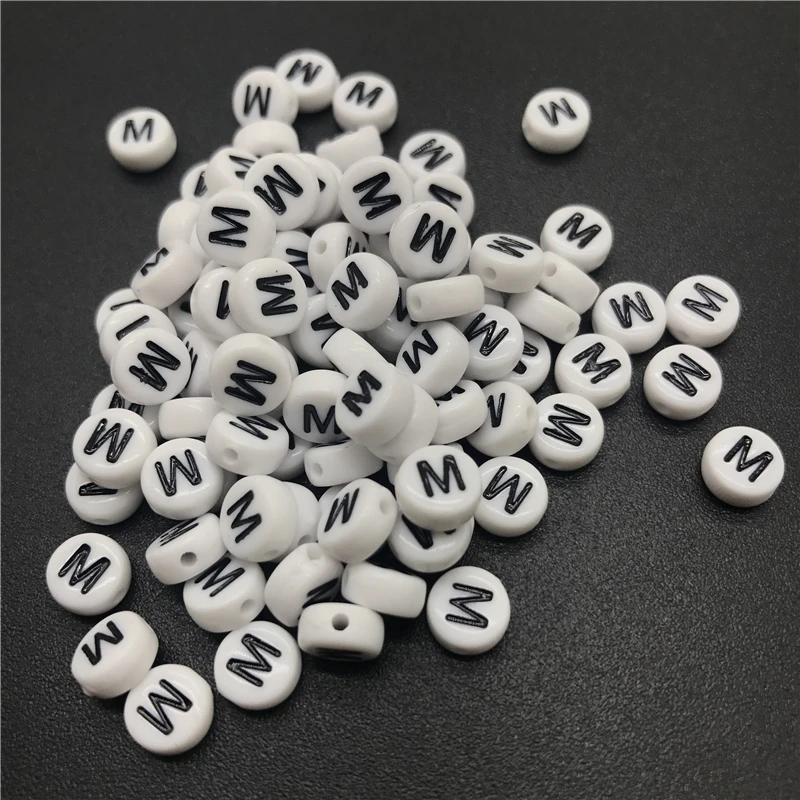 100pcs 7mm Letter M Acrylic Spaced Beads Letter Beads Oval Alphabet Beads For Jewelry Making DIY Bracelet Necklace
100pcs 7mm Letter M Acrylic Spaced Beads Letter Beads Oval Alphabet Beads For Jewelry Making DIY Bracelet Necklace