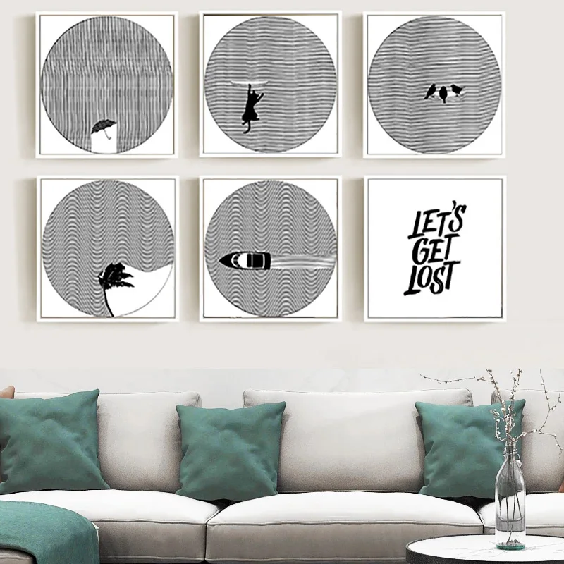 Cartoon Abstract Line Home Decor Wall Art Nordic Canvas Painting Black and White Scandinavian Minimalist Picture for Living Room
Cartoon Abstract Line Home Decor Wall Art Nordic Canvas Painting Black and White Scandinavian Minimalist Picture for Living Room