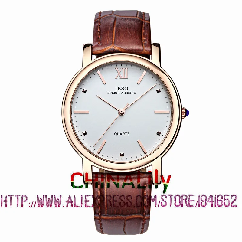 2015 Selling Brand IBSO BOERNI AIBISINO Unisex Ultra Thin Round Dial Analog Wrist Watch with Waterproof & Leather Band 3971 
2015 Selling Brand IBSO BOERNI AIBISINO Unisex Ultra Thin Round Dial Analog Wrist Watch with Waterproof & Leather Band 3971
