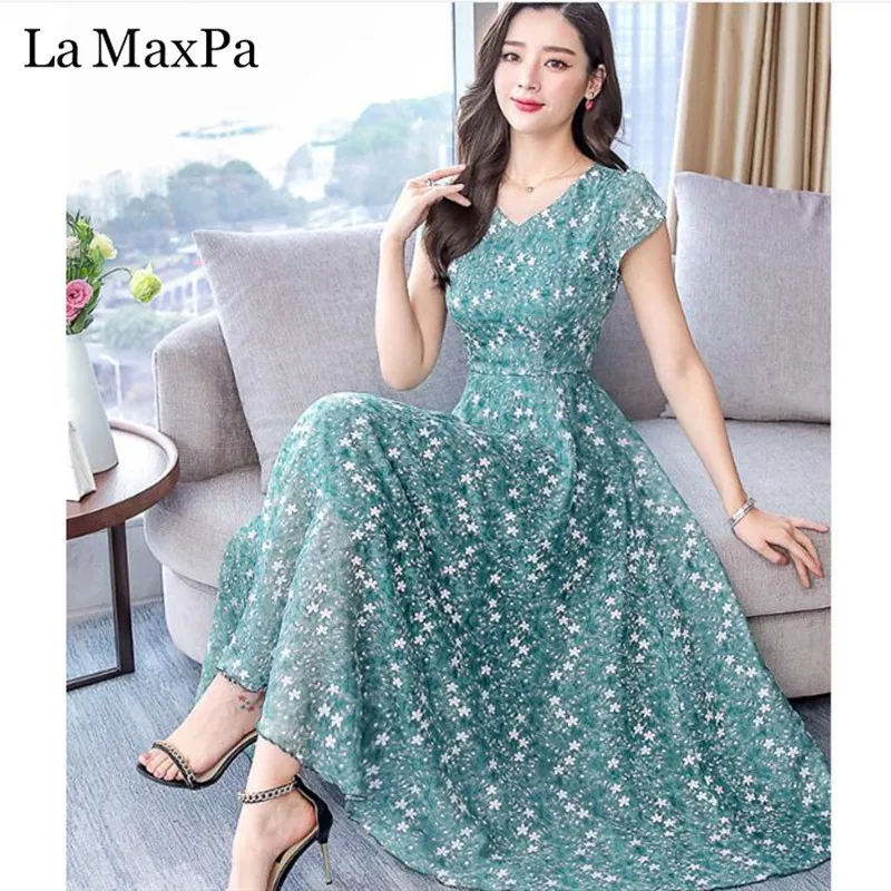 La MaxPa Retro Print Large Size Dresses Summer Chiffon Loose Dress female vestidos casual mujer 2019 Short Sleeve Midi Dress
La MaxPa Retro Print Large Size Dresses Summer Chiffon Loose Dress female vestidos casual mujer 2019 Short Sleeve Midi Dress
