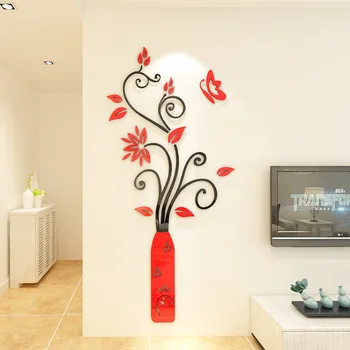 Creative INS Flower vase DIY acrylic chidren's room bedroom living room TV background wall decoration 3D acrylic wall sticker
Creative INS Flower vase DIY acrylic chidren's room bedroom living room TV background wall decoration 3D acrylic wall sticker