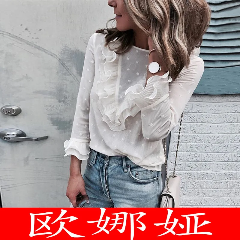 2018 Autumn Fashion White FLOWER Point Lace Round Neck Back Button Woman Jacket 0984
2018 Autumn Fashion White FLOWER Point Lace Round Neck Back Button Woman Jacket 0984