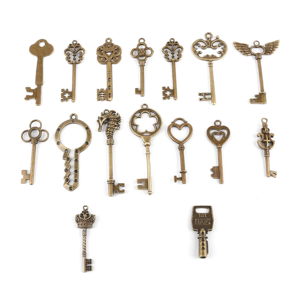 Vintage Metal Big Key Shape Charms For Jewelry Makings Fashion Diy Decorative Pendant Charms 2 pieces/lot
Vintage Metal Big Key Shape Charms For Jewelry Makings Fashion Diy Decorative Pendant Charms 2 pieces/lot