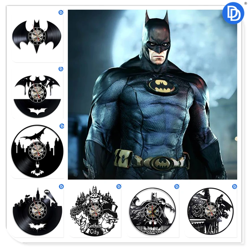 Home Living Super Hero Batman Design 3D Vinyl Record Wall Clock 12 inch Decorative Time Clock
Home Living Super Hero Batman Design 3D Vinyl Record Wall Clock 12 inch Decorative Time Clock