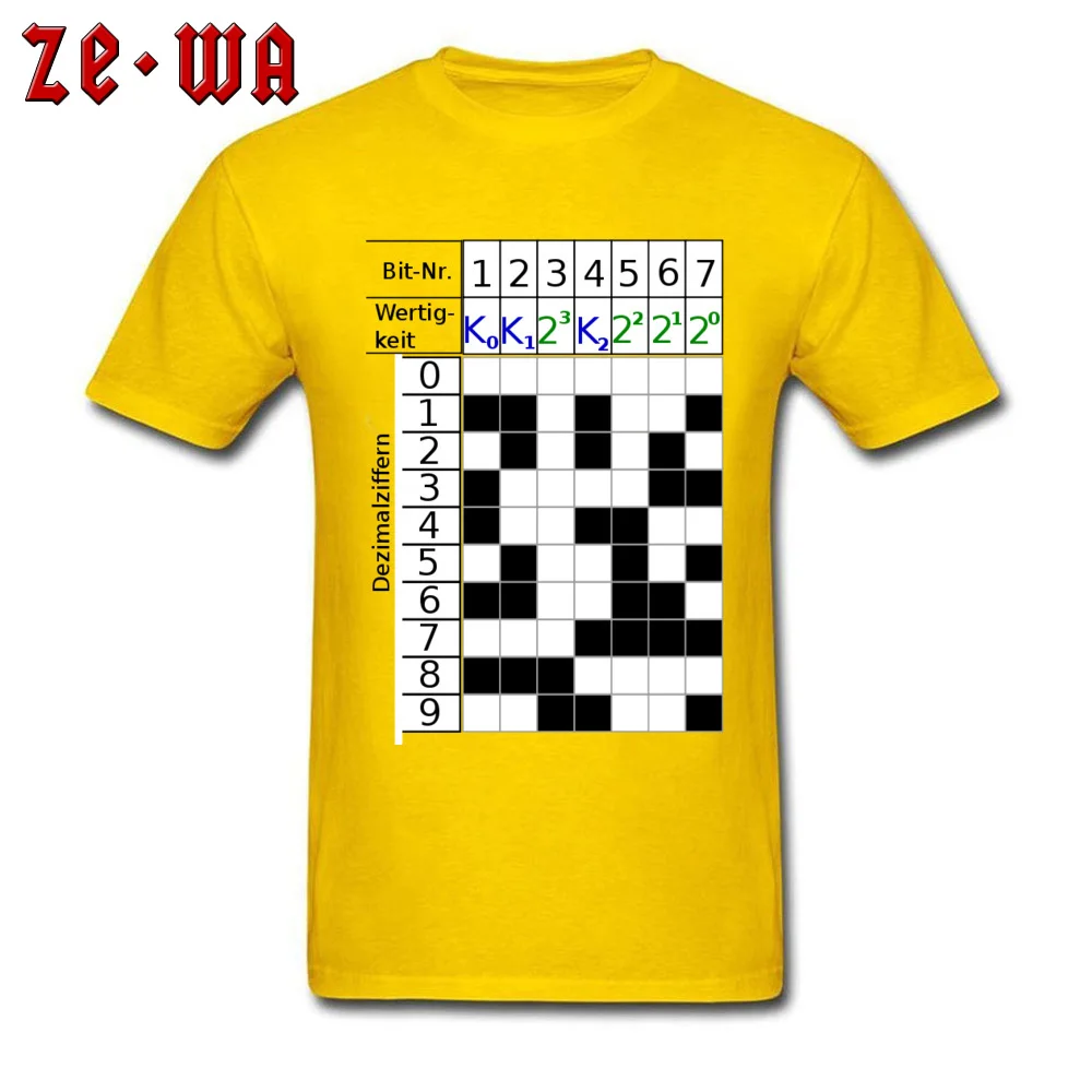 Code Hamming T Shirts 2018 Popular Short Sleeve Simple Style Cotton O-Neck Men's Tops Tees Comics Top T-shirts Summer Autumn Code Hamming yellow