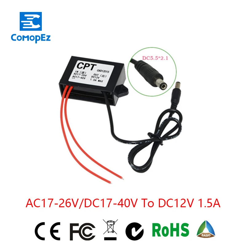 Grid Tie Inverter Solar Inverter Ac To For Dc Converter Step-down Ac24v/dc24v Dc12v1.5a Waterproof Control Inverter Car Module
Grid Tie Inverter Solar Inverter Ac To For Dc Converter Step-down Ac24v/dc24v Dc12v1.5a Waterproof Control Inverter Car Module