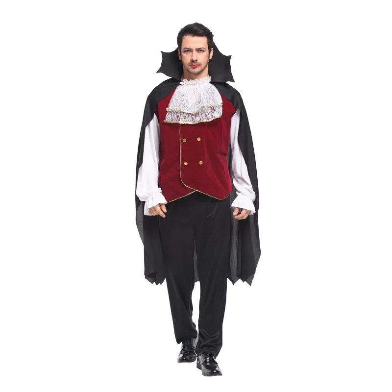 Mens Gothic Vampire Costumes Adult Europe Vampire Cosplay Outfit For Halloween With With Hooded Cloak Robe Role Play Costumes
Mens Gothic Vampire Costumes Adult Europe Vampire Cosplay Outfit For Halloween With With Hooded Cloak Robe Role Play Costumes