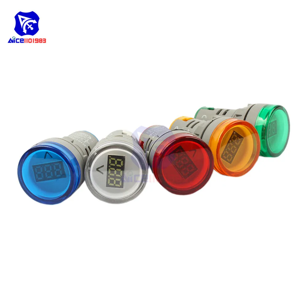 Mini LED Digital AC Voltmeter AC 60-500V Voltage Indicator Meter Voltage Tester Detector Volt Gauge 22mm Circle Panel
Mini LED Digital AC Voltmeter AC 60-500V Voltage Indicator Meter Voltage Tester Detector Volt Gauge 22mm Circle Panel