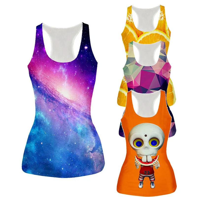 21 Styles New Womens 3D Tank Top Galaxy Space/Orange/Skull/Graphic Print Vest Sleeveless Tee Fashion Bottoming-shirt Dropship
21 Styles New Womens 3D Tank Top Galaxy Space/Orange/Skull/Graphic Print Vest Sleeveless Tee Fashion Bottoming-shirt Dropship