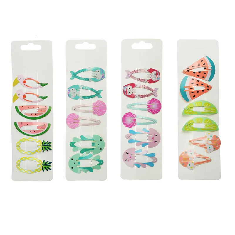 6 Pcs Cute Cartoon Fruits Firebird Mermaid Girls Hairpins Princess Birthday Gifts Children Snap Hair Clips Kids Hair Accessories
6 Pcs Cute Cartoon Fruits Firebird Mermaid Girls Hairpins Princess Birthday Gifts Children Snap Hair Clips Kids Hair Accessories