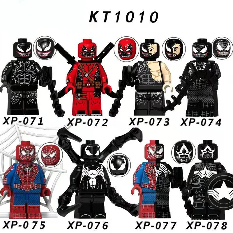 Single Sale LegoINGlys Enlighten Deadpool Venom Building Blocks Little Figure Mini Spider man Birthday Toys children Gifts
Single Sale LegoINGlys Enlighten Deadpool Venom Building Blocks Little Figure Mini Spider man Birthday Toys children Gifts