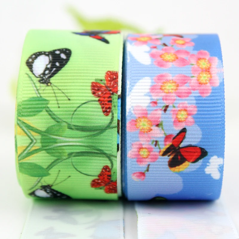 Custom Flower with butterfly printed grosgrain wedding ribbon 50 yards handmade hairclip bows fabric ribbons for sewing
Custom Flower with butterfly printed grosgrain wedding ribbon 50 yards handmade hairclip bows fabric ribbons for sewing