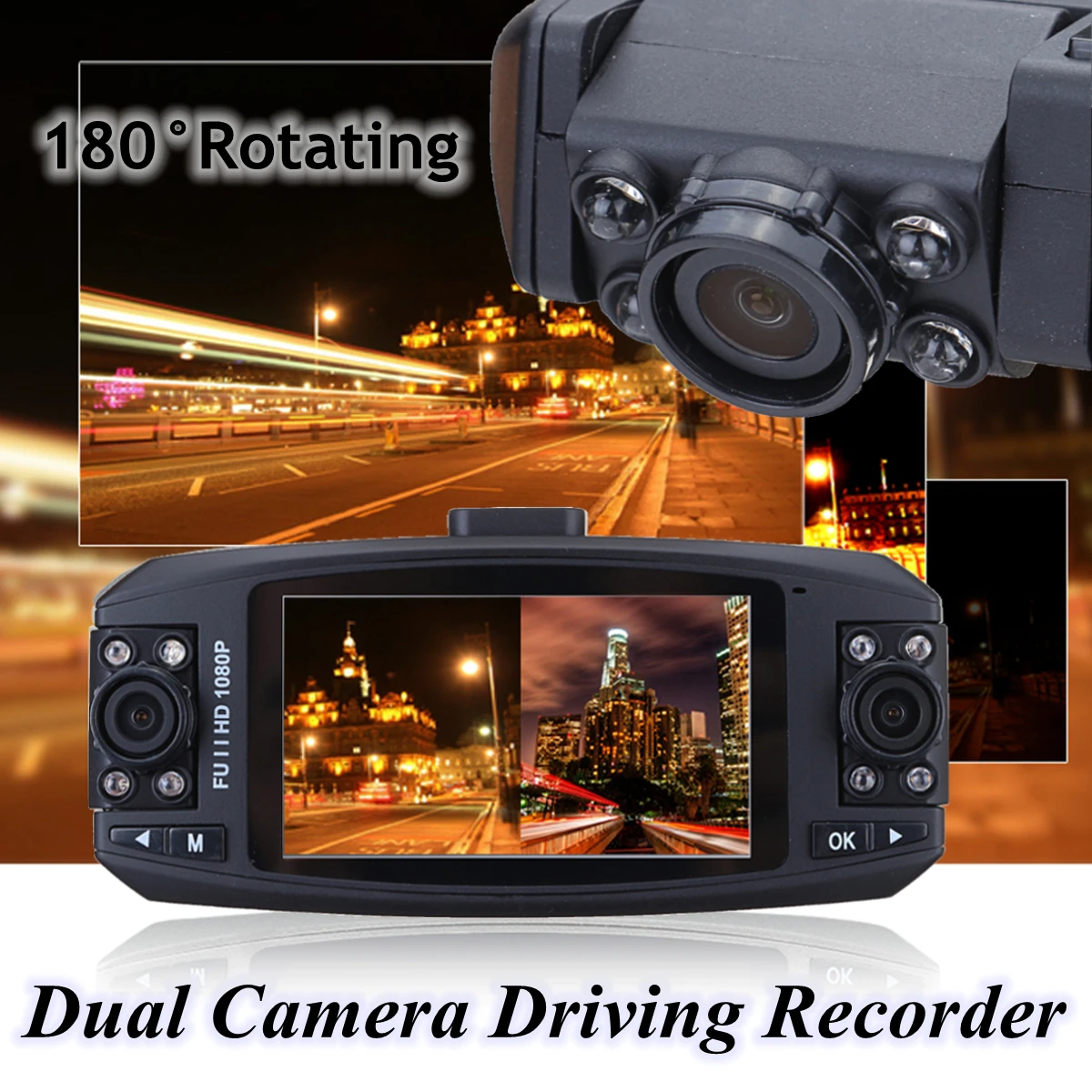 2.7'' HD 1080P Lens Rotating Auto DVR Vehicle Car Driving Video Recorder Camera Dash G Sensor Dash Cam Night Vision Camcorder
2.7'' HD 1080P Lens Rotating Auto DVR Vehicle Car Driving Video Recorder Camera Dash G Sensor Dash Cam Night Vision Camcorder