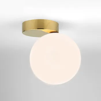 Nordic white glass ball ceiling light corridor fashion simple corridor cloakroom suction lamp Ming
Nordic white glass ball ceiling light corridor fashion simple corridor cloakroom suction lamp Ming
