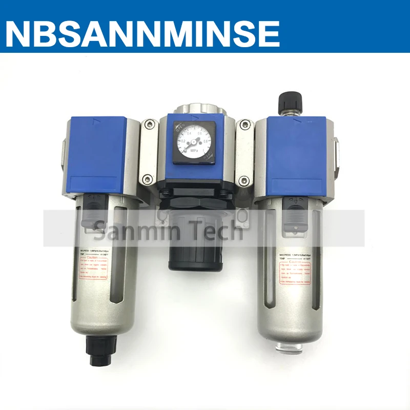 Air Preparation Units GC 200 1/8 1/4 3/8 1/2 Three Units Filter Regulator AIRTAC Type FRL Air Compressor Filter Regulator Sanmin
Air Preparation Units GC 200 1/8 1/4 3/8 1/2 Three Units Filter Regulator AIRTAC Type FRL Air Compressor Filter Regulator Sanmin