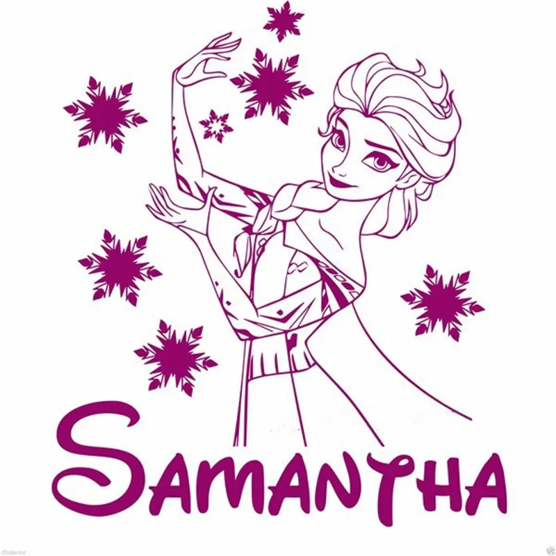 Elsa Anna Olaf Gift Personalised Custom Name Wall Stickers Home Decor DIY Poster Vinyl Decal Nursery for Kids Room
Elsa Anna Olaf Gift Personalised Custom Name Wall Stickers Home Decor DIY Poster Vinyl Decal Nursery for Kids Room