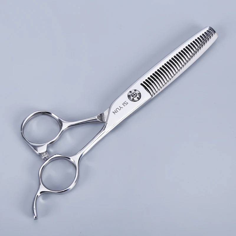 SI YUN 6.0inch(17.00cm) AS60 model thinning type of high quality professional barber scissors
SI YUN 6.0inch(17.00cm) AS60 model thinning type of high quality professional barber scissors