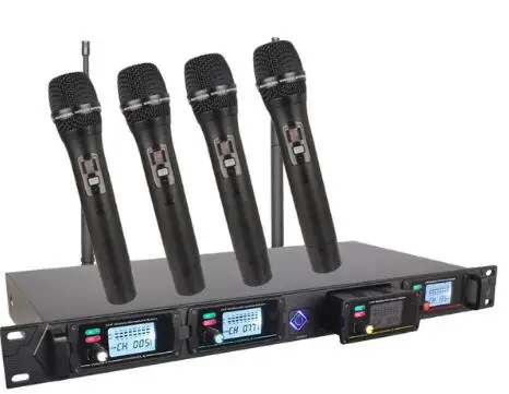 Беспроводная микрофонная система 8000GT профессиональные каналы UHF Динамический микрофон Профессиональный 4 караоке микрофон + последний консилер
Беспроводная микрофонная система 8000GT профессиональные каналы UHF Динамический микрофон Профессиональный 4 караоке микрофон + последний консилер