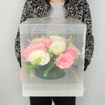 Bigger Clear Square Wedding Favor Gift Box PVC Transparent Birthday Party Valentine's Day Portable Flowers Gift Boxes
Bigger Clear Square Wedding Favor Gift Box PVC Transparent Birthday Party Valentine's Day Portable Flowers Gift Boxes