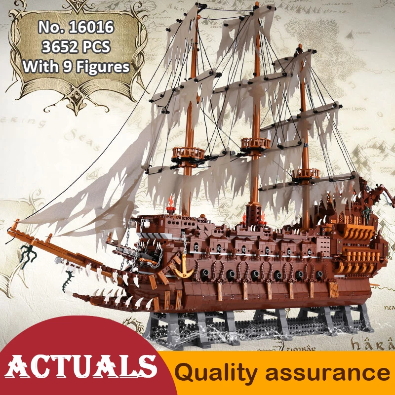 16016 Pirates of The Caribbean The Flying Dutchman Big Ship Building Blocks Model Kids Toy Compatible with Lego Movies MOC
16016 Pirates of The Caribbean The Flying Dutchman Big Ship Building Blocks Model Kids Toy Compatible with Lego Movies MOC