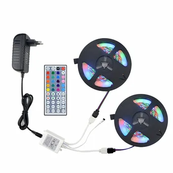 DC12V 5M 10M LED Strip Set SMD2835 60 leds/m Non Waterproof Flexible RGB Tape Ribbon+IR Remote Controller+12V 2A 3A Power Supply
DC12V 5M 10M LED Strip Set SMD2835 60 leds/m Non Waterproof Flexible RGB Tape Ribbon+IR Remote Controller+12V 2A 3A Power Supply