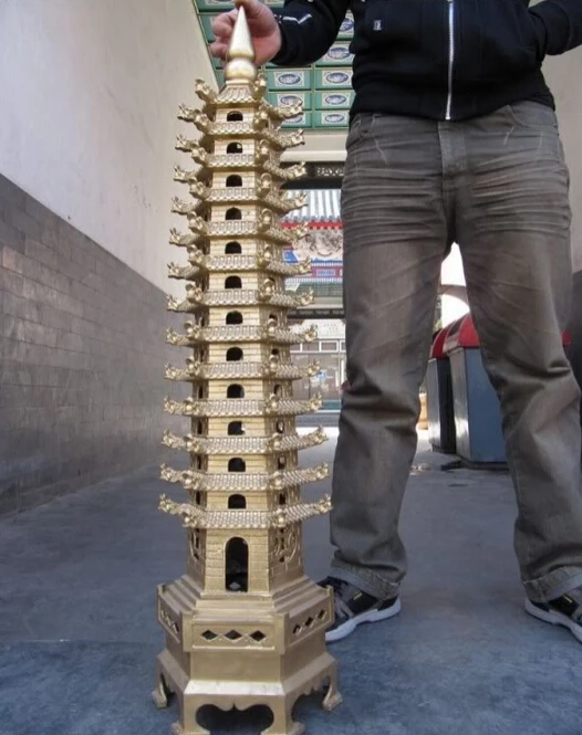 S1316 39 Tibet Buddhism Temple Huge Brass Copper Dragons Buddha stupa pagoda D0318
S1316 39 Tibet Buddhism Temple Huge Brass Copper Dragons Buddha stupa pagoda D0318